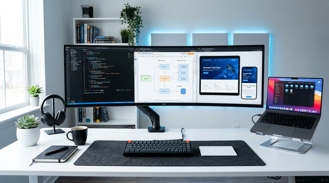 Website development workspace